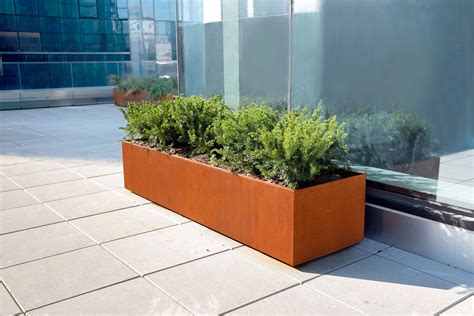 long steel planter box|extra long rectangular planter boxes.